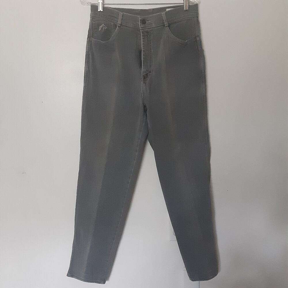Vtg Jordache Horsehead Mom Jeans Gray Straight Leg Women’s Sz 16 Made In USA